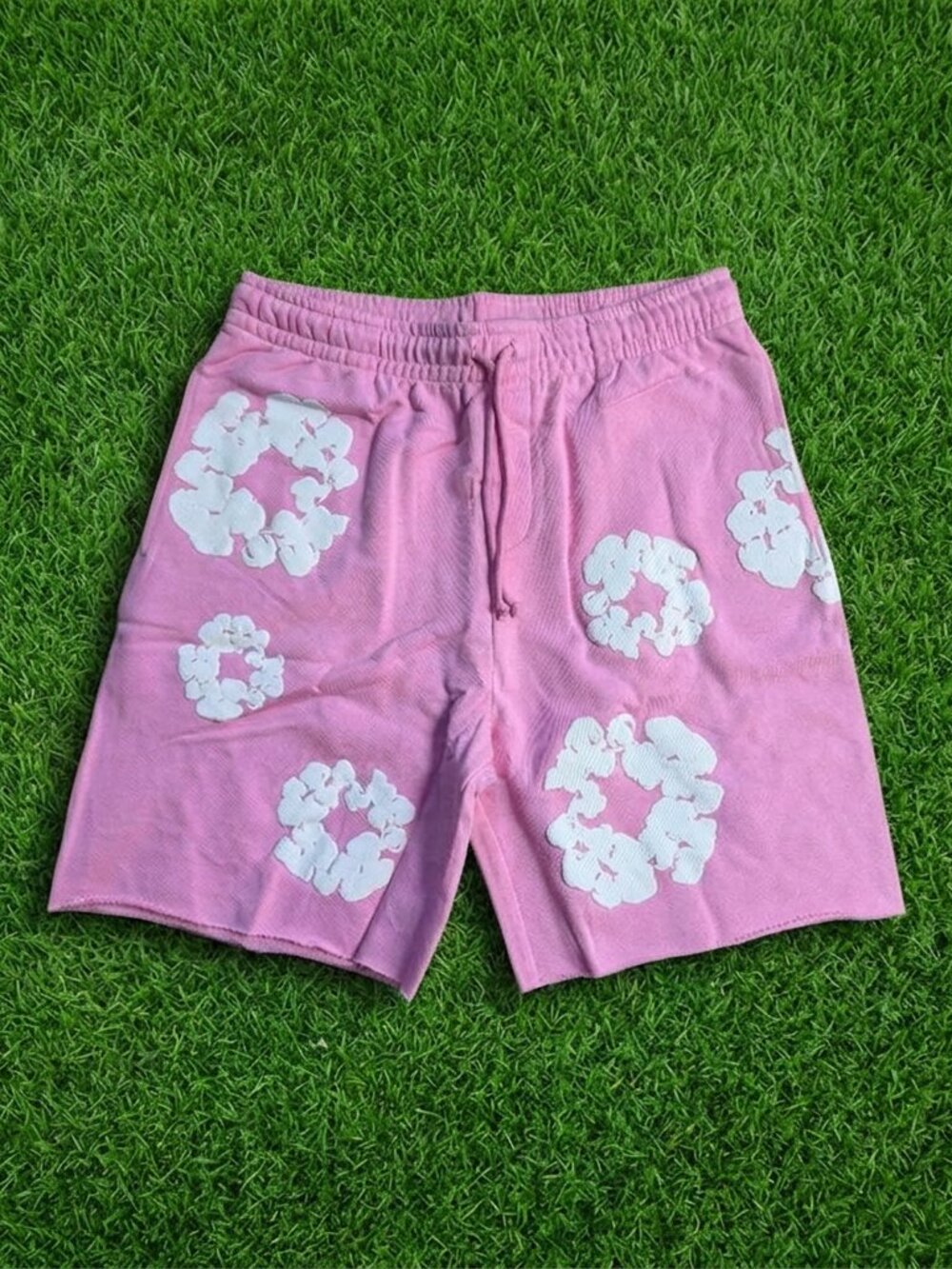 Cotton Wreath Denim Tears Shorts Pink - All Sizes - Fast Shipping